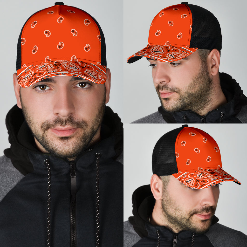 Perfect Orange Bandana Overload Mesh Back Cap
