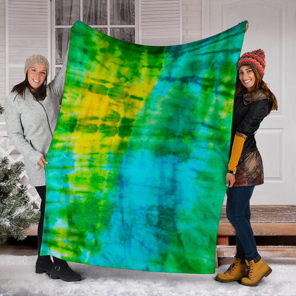 Tie Dye Fleece Throw Blankets