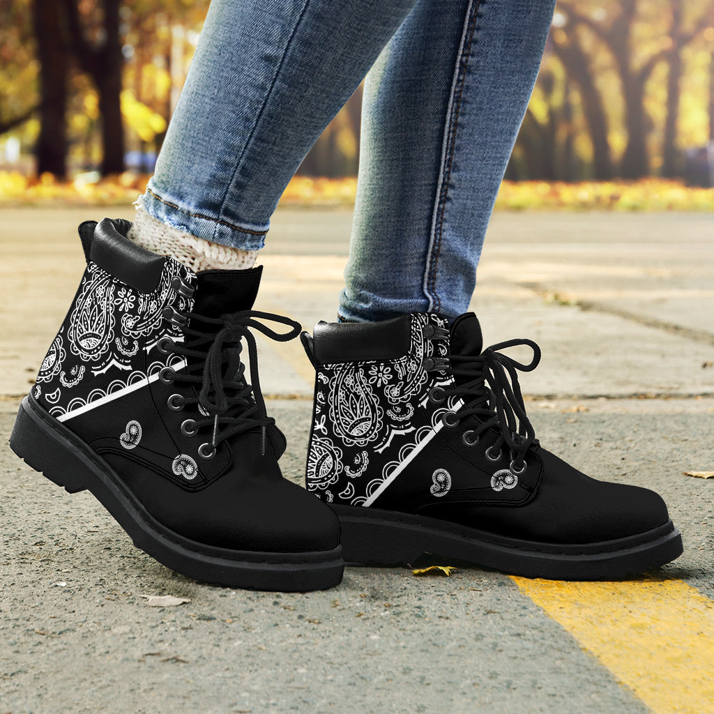 Black Bandana All Season Boots