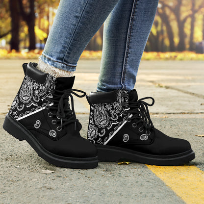 Black Bandana All Season Boots