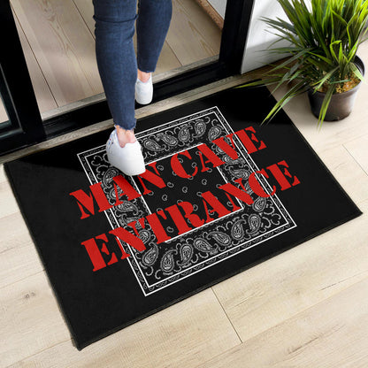Black Bandana Door Mats