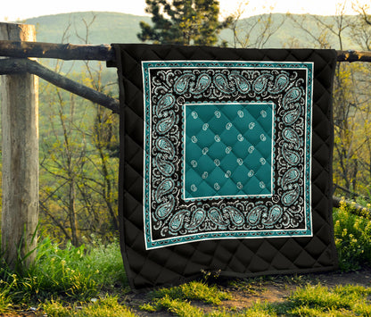Quilt - Peacock Teal Bandana Quilt