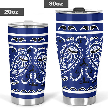 Royal Blue Bandana Tumblers