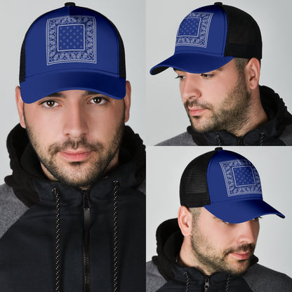 royal blue bandana ball cap