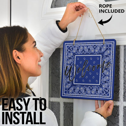 Royal Blue Bandana Signs