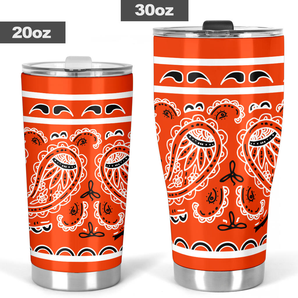 Perfect Orange Bandana Tumblers