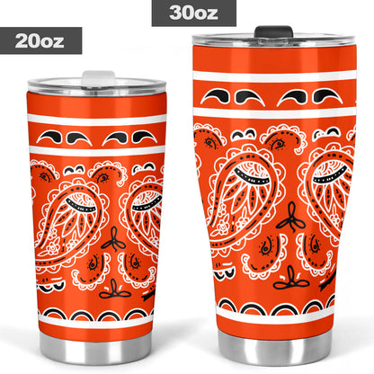 Perfect Orange Bandana Tumblers
