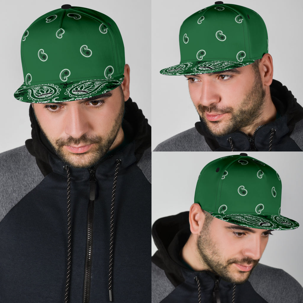 green bandana snapback ball caps
