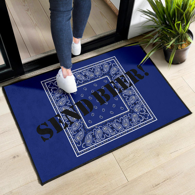 Royal Blue Bandana Door Mats