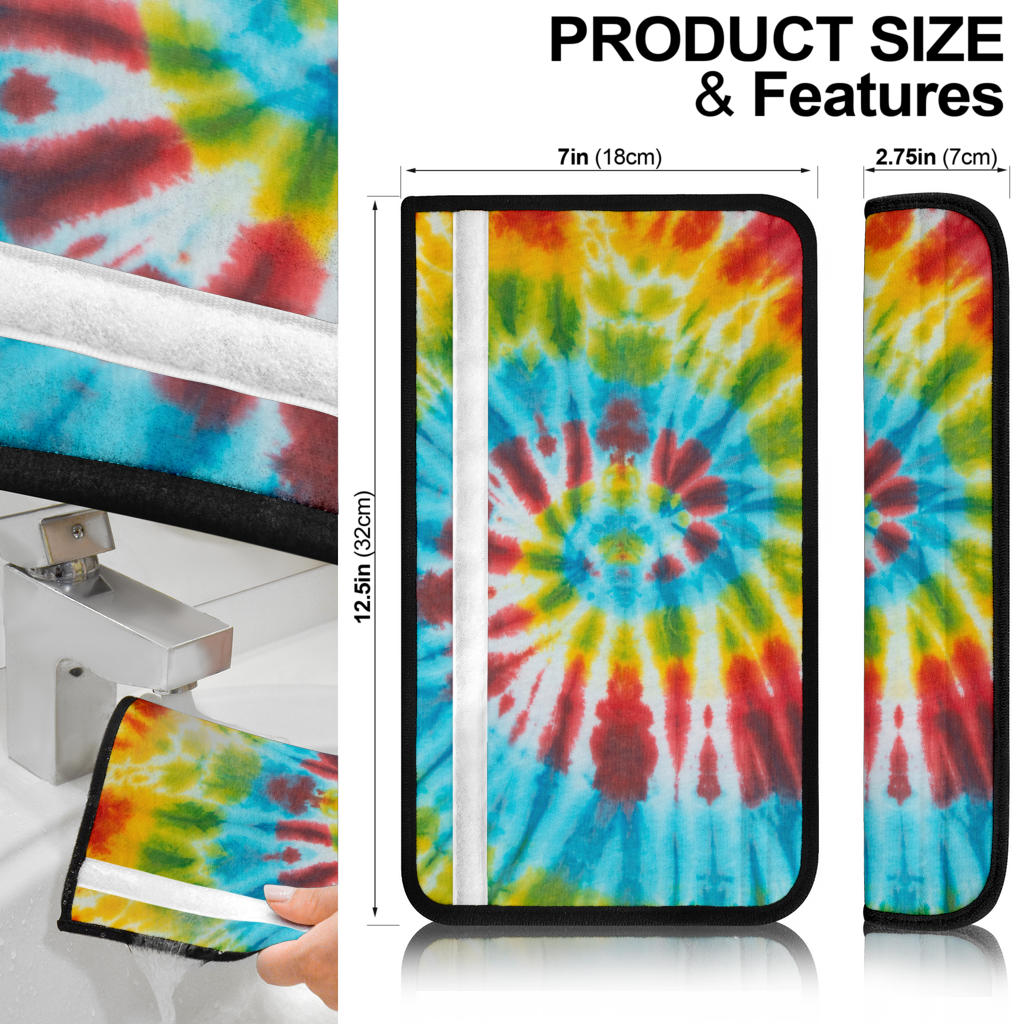 Tie Dye Bandana Swirl Seat Belt Cover