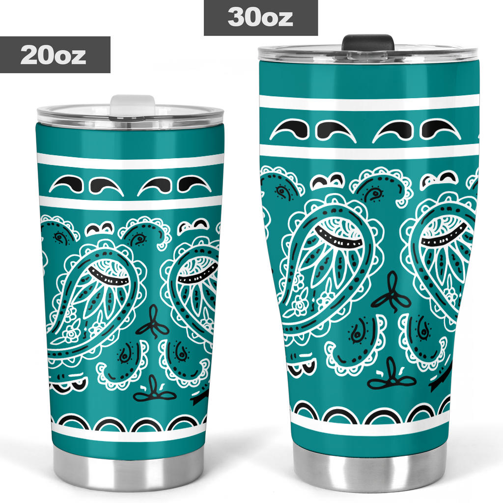 Teal Bandana Tumblers