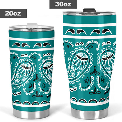 Teal Bandana Tumblers