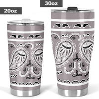 Classic Gray Bandana Tumblers