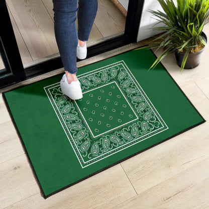 Classic Green Bandana Door Mats