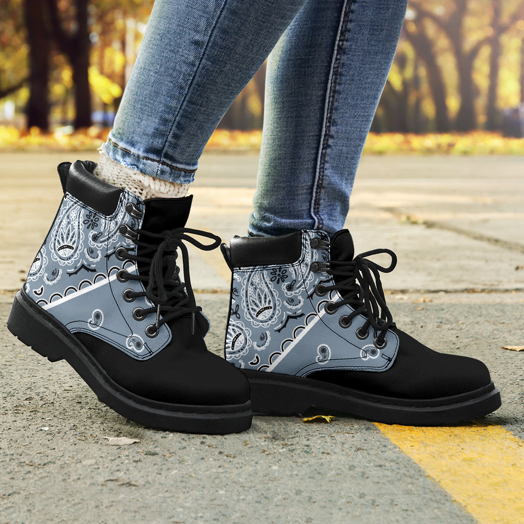 Slat Blue Bandana Blackout All Season Boots