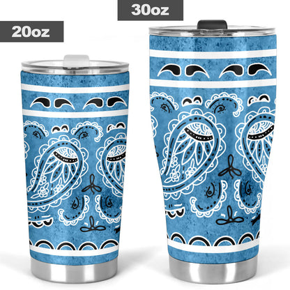 Light Denim Blue Bandana Tumblers