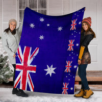 Australian Flag Fleece Throw Blanket