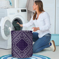 Laundry Hamper - Purple Bandana