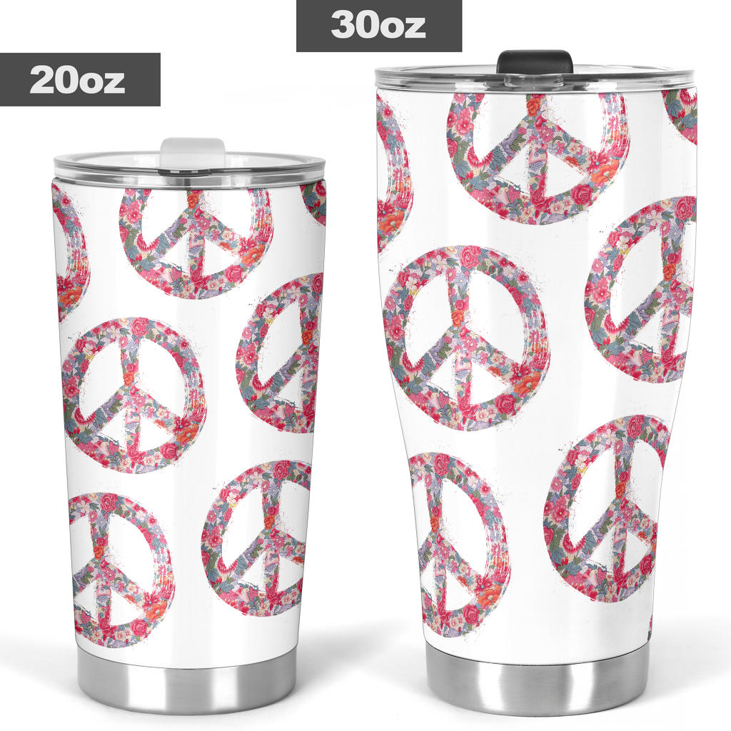 Bohemian Peace Symbol Tumblers