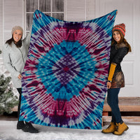 Tie Dye Fleece Throw