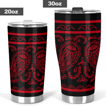Black and Red Bandana Tumblers