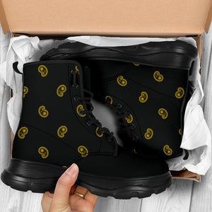 Black Gold Bandana Chunky Boots