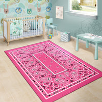pretty pink nursery throw rug