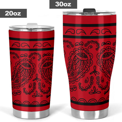 Red and Black Bandana Tumblers