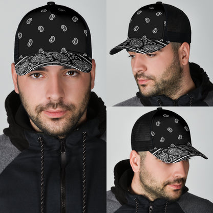 Black Bandana Overload Mesh Back Cap