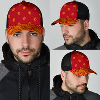 Red and Gold Bandana Overload Mesh Back Cap