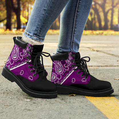 Wild Plum Bandana Blackout All Season Boots