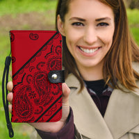 red and black bandana phone case