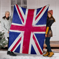 United Kingdom Flag Fleece Throw Blanket