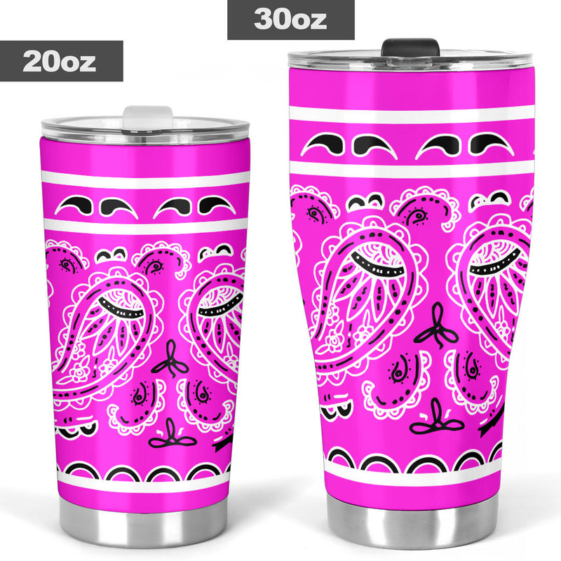 Abruptly Pink Bandana Tumblers