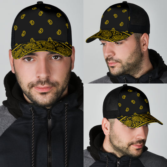 Black Gold Bandana Overload Mesh Back Cap