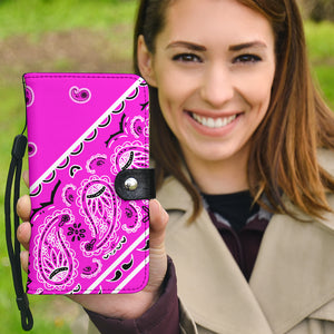 Abruptly Pink Bandana Phone Case Wallet