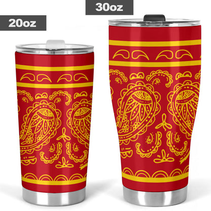 Red and Gold Bandana Tumblers