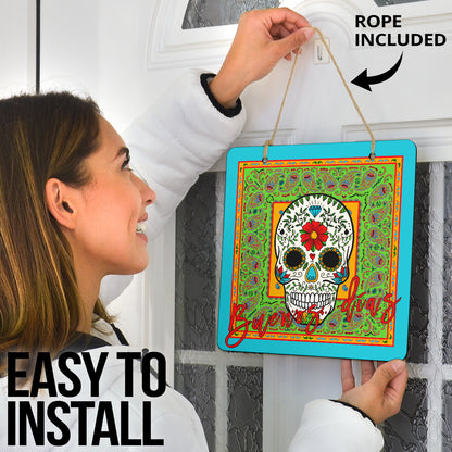 Sugar Skull Door Signs