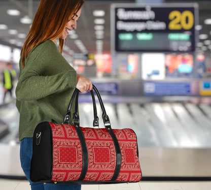 Classic Red Bandana Travel Bag