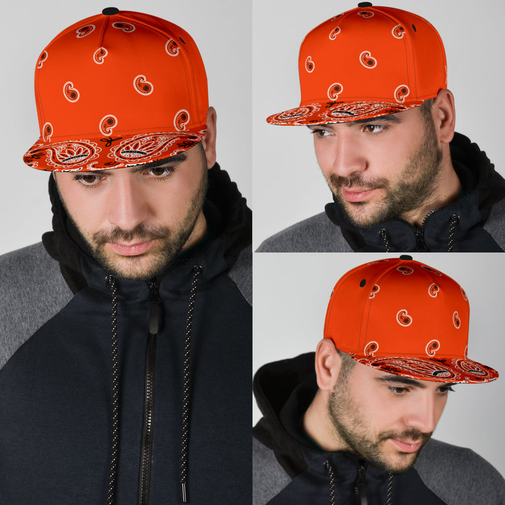 orange bandana ball cap