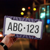 Royal Purple Bandana License Plate Frame