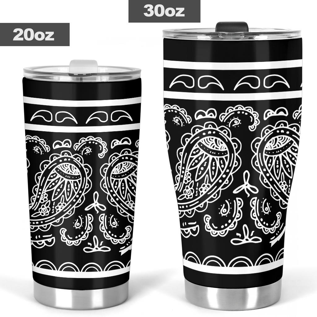 Black Bandana Tumblers