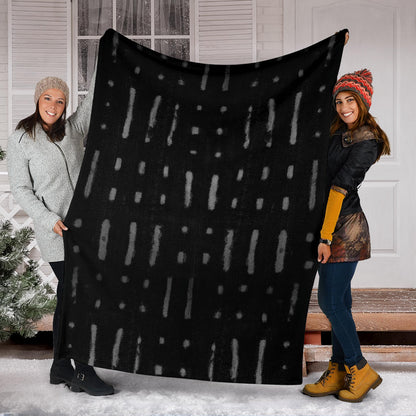Mud Cloth Tribal Pattern Fleece Blanket