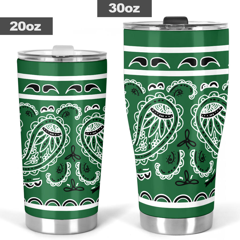 Classic Green Bandana Tumblers