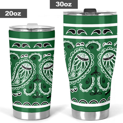 Classic Green Bandana Tumblers