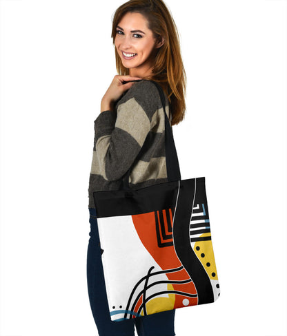 Retro Abstract Tote Bag 1