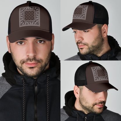brown bandana cap