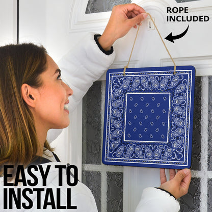 Royal Blue Bandana Signs