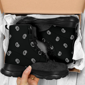 Smokey Black Bandana Chunky Boots