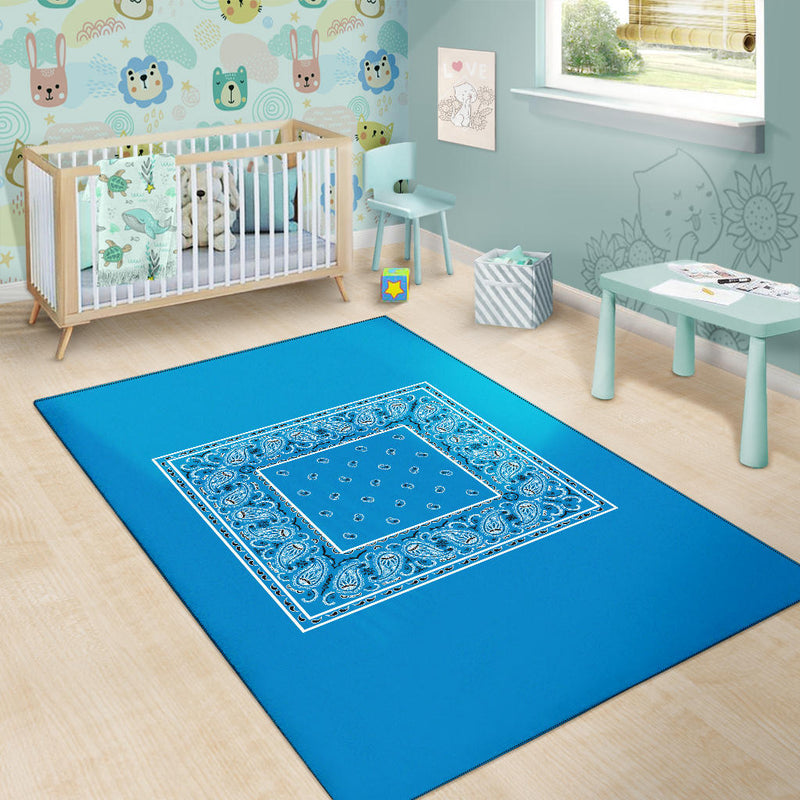 blue baby room nursery rug